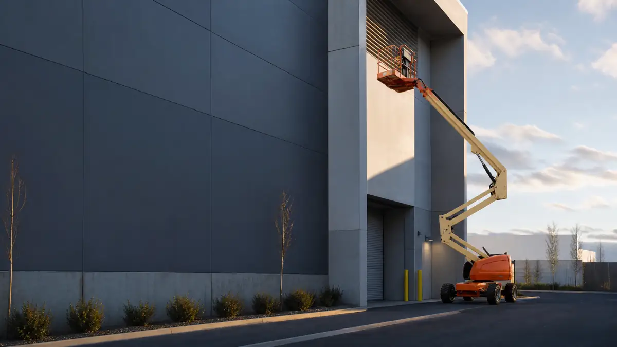 Articulating Boom Lifts jobsite access in Louisville